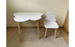 Детский стол Eco Cloud, серия Scandi, белый цвет