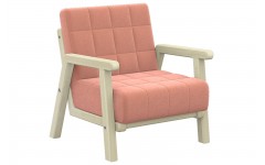 Мягкое кресло для детского сада персиковое