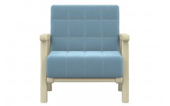 Мягкое кресло для детского сада голубое