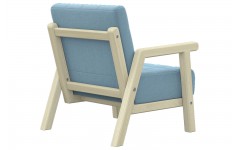 Мягкое кресло для детского сада голубое